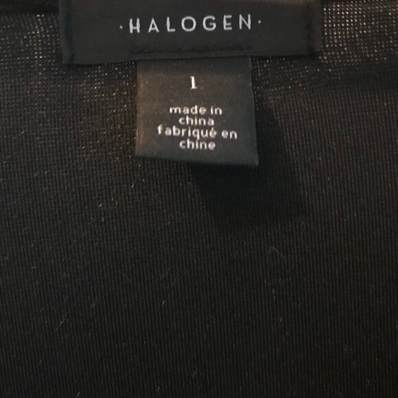 Halogen Stretch Velvet Faux Wrap Dress L NWT - Picture 7 of 10
